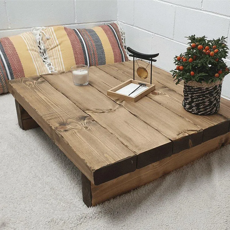 Mesa Baja Ikoni de Madera Maciza