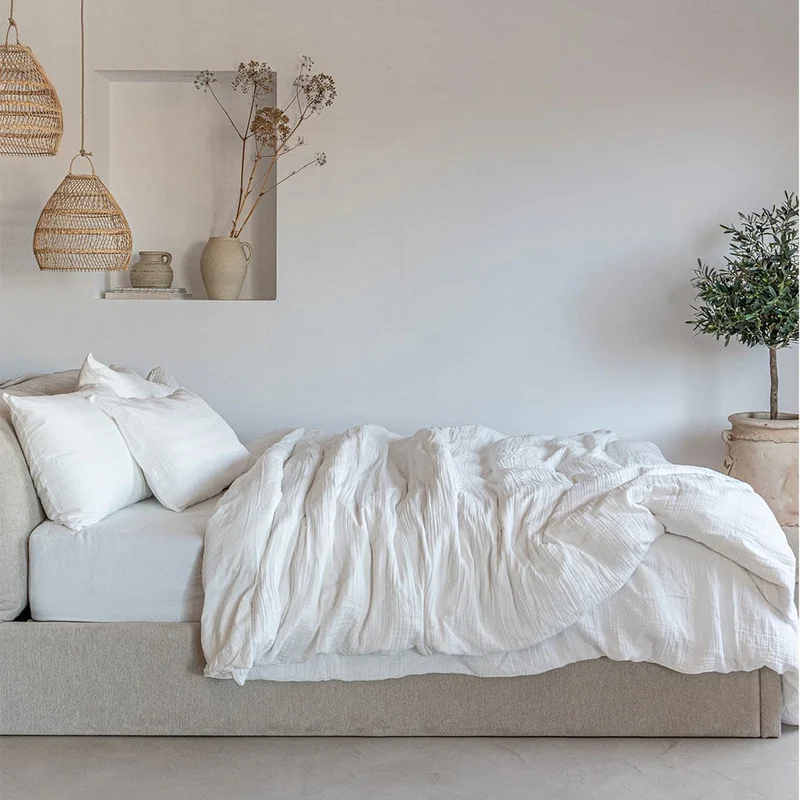 Breeze Fitted Sheet | White