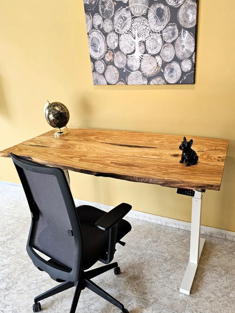 Producto en Stock - Escritorio de Madera Olivo 160x80 - Fijo o Elevable