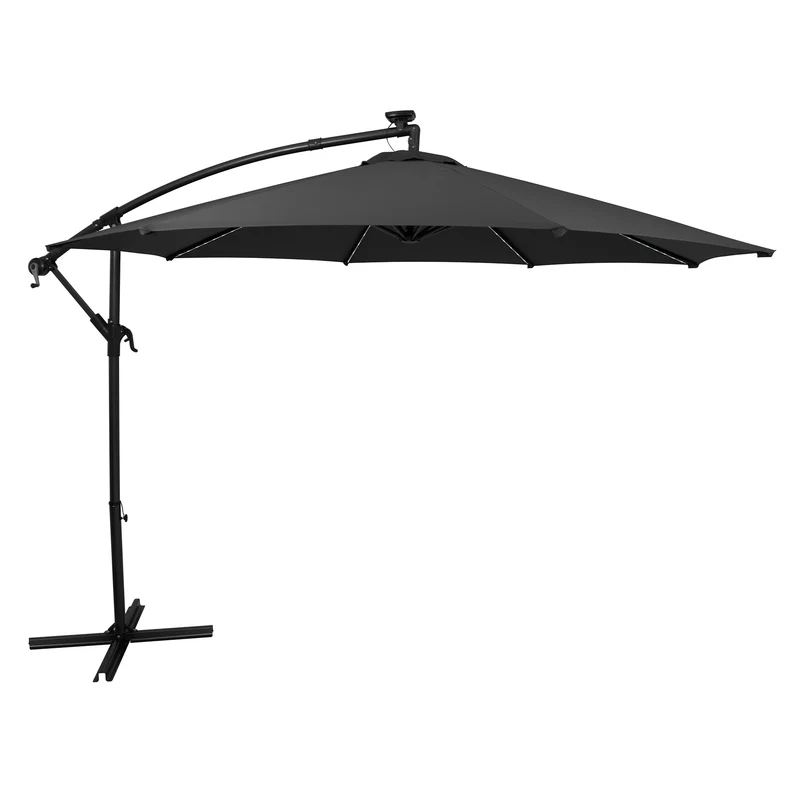 Parasol Excéntrico LED de 3 m – Gris