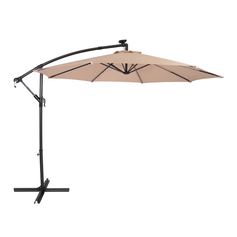 Parasol Excéntrico LED de 3 m – Beige