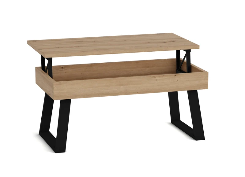 Mesa de centro pata metálica U