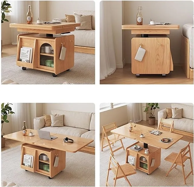 Mesa de centro móvil y elevable