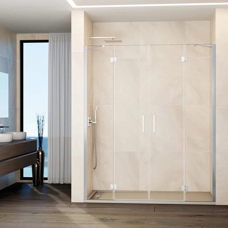 GLASS G FIJO + PUERTA + PUERTA + FIJO