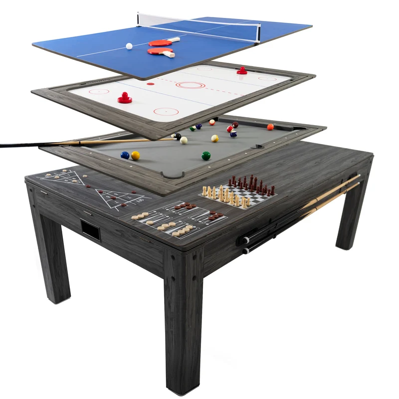 Mesa de Juegos 7 en 1 – Gris