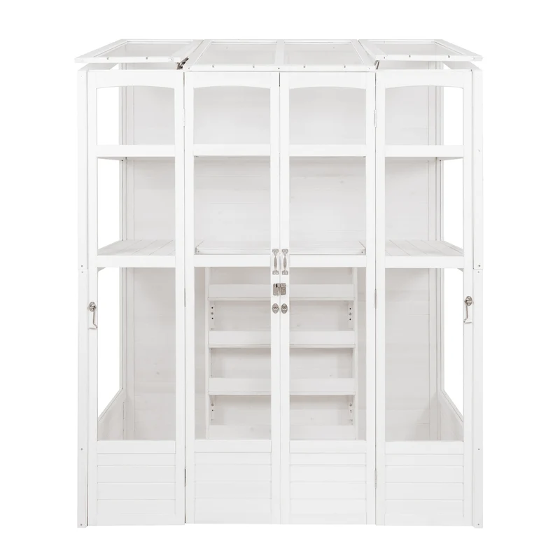 Invernadero de Madera Estilo Victoriano - Blanco