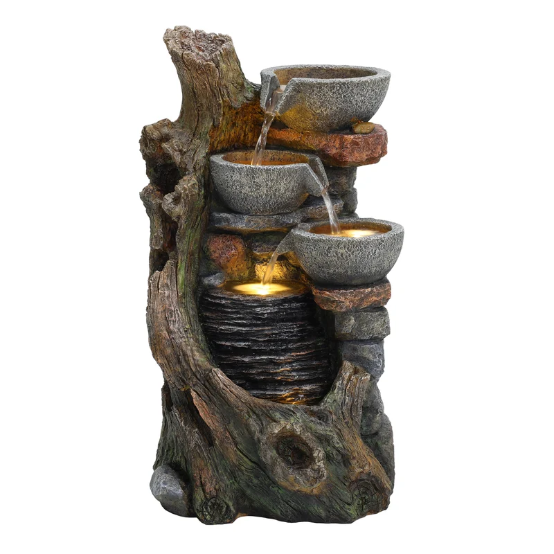 Fuente de Agua Eléctrica para Jardín "Rustic Brook"