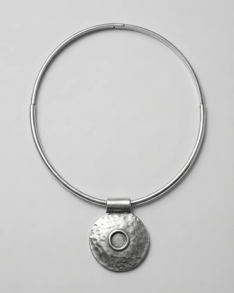Silver Circle Necklace