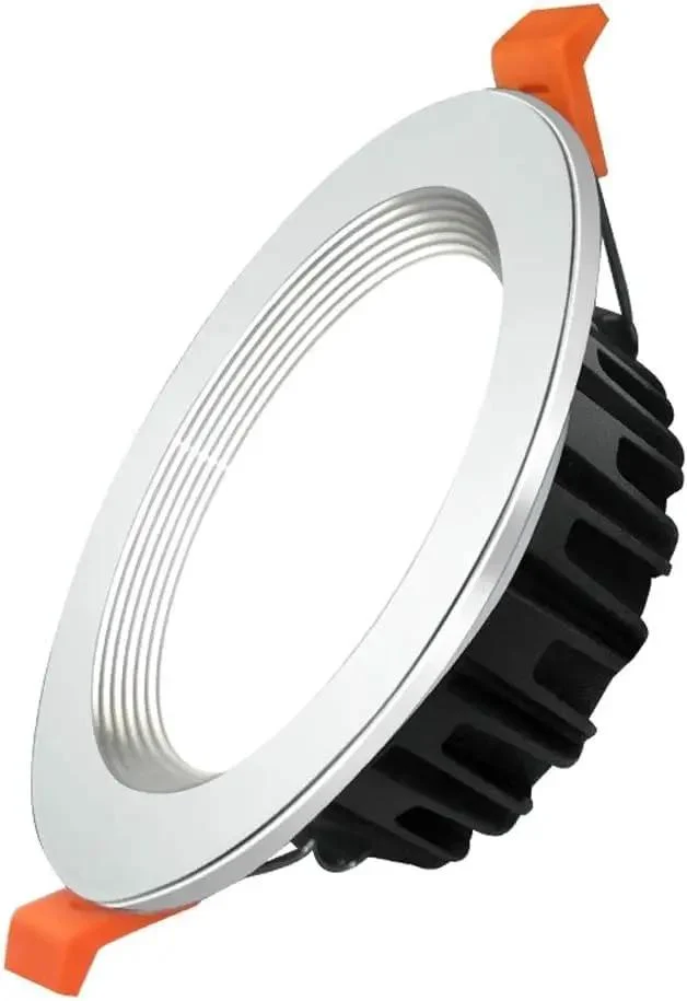 Heavy Duty Recessed Lighting Trim Kit 10 Pack Led Downlights Aluminum Spotlight Easy Retrofit Ceiling Install Dimmable Hella Bright Smooth Flush Finish Housing