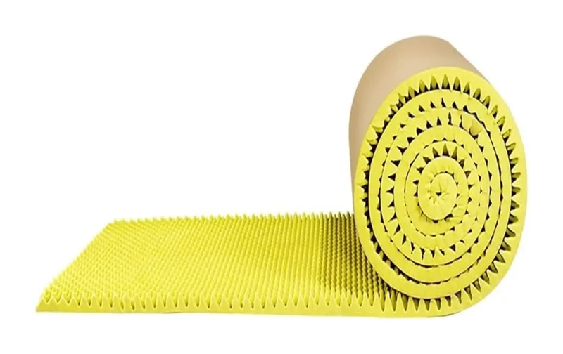 Top Shelf Sound Deadening Foam Rolls Self Adhesive Acoustic Wall Panels For Home Studio Noise Dampening Tiles Easy Cut Thick Polyurethane Mats Yellow Finish Rock Solid