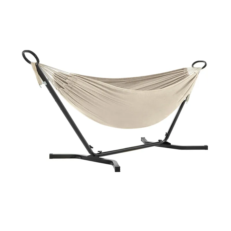 Hamaca con Soporte Alturas Ajustables Portátil con Estructura de Metal