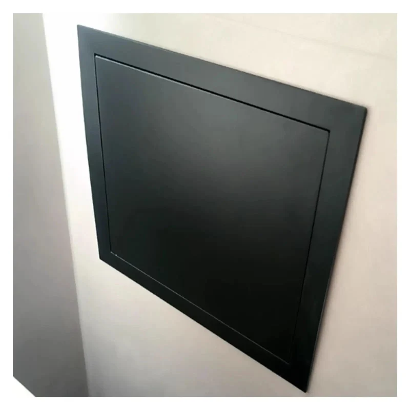 Heavy Duty Black Access Panel For Drywall And Suspended Ceilings Rustproof Galvanized Steel Inspect Hatch With Tight Flush Seal Hassle Free Maintenance And Quick Repairs Done The Easy Way For Anyone
