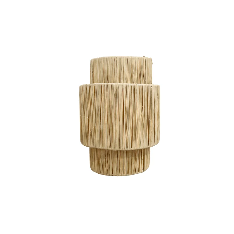 Raffia wall lamp | 25x15x35cm
