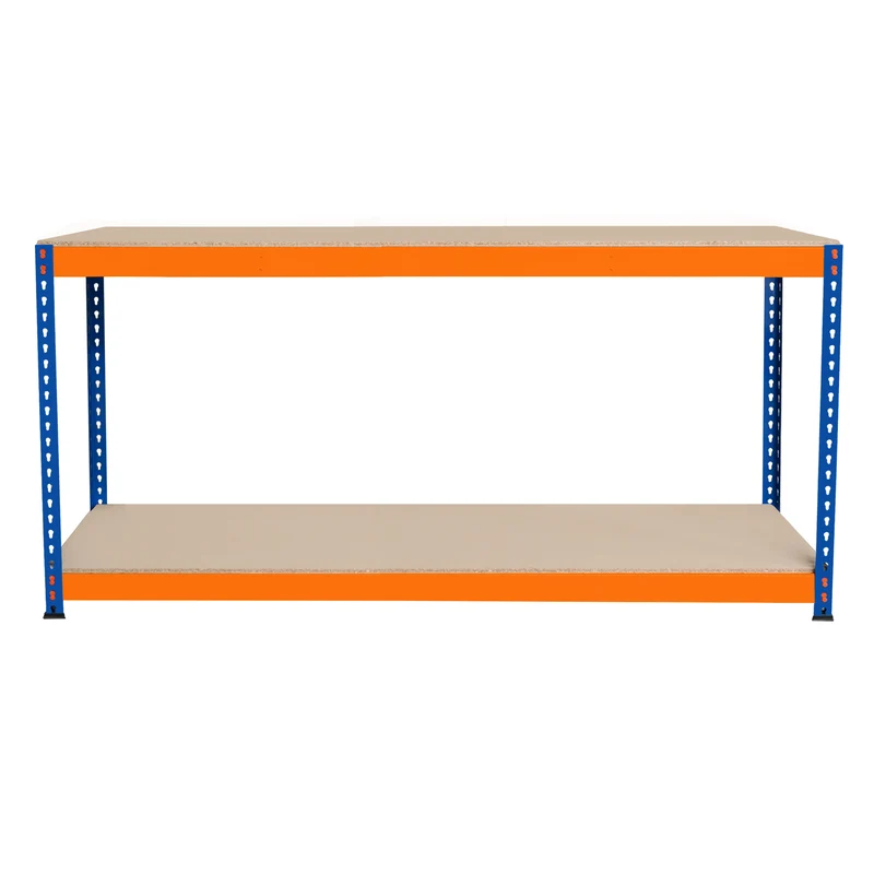Banco de Trabajo S-Rax con 2 Niveles - 180cm x 45cm x 90cm