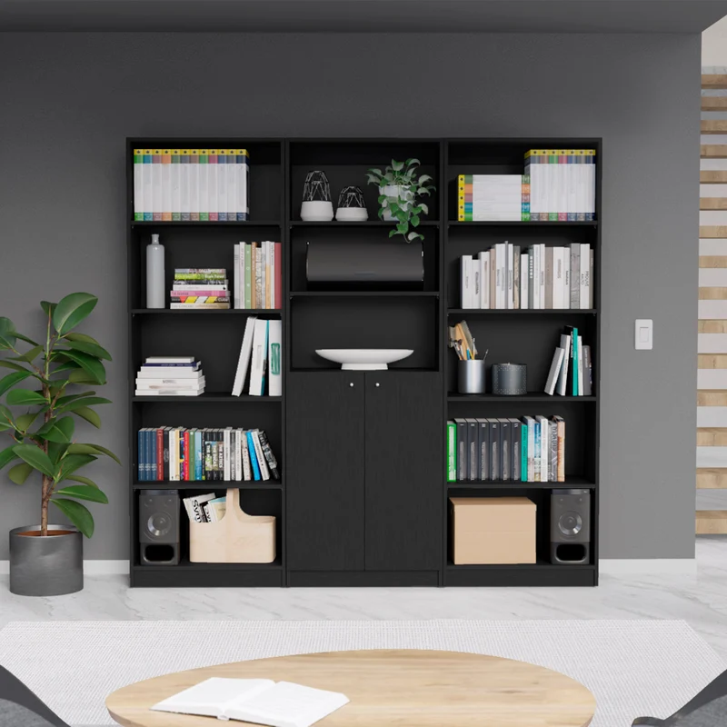 Combo de Bibliotecas con Diseño Funcional y Estilo Moderno