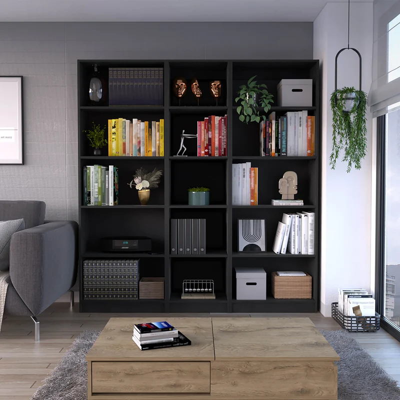Set de Bibliotecas con Diseño Versátil y Estética Moderna