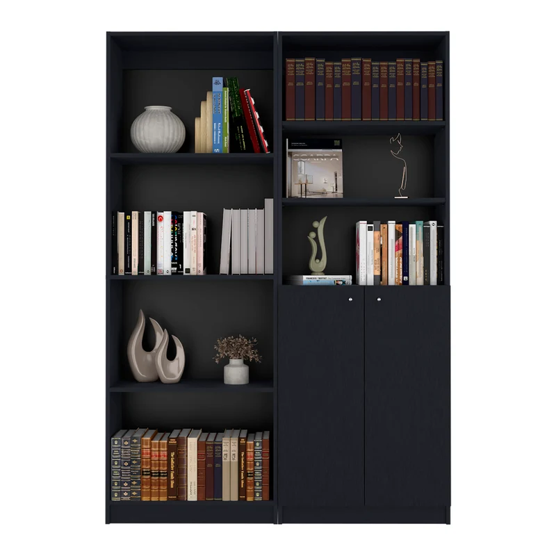 Combo de Bibliotecas con Estilo Sofisticado y Diseño Modular