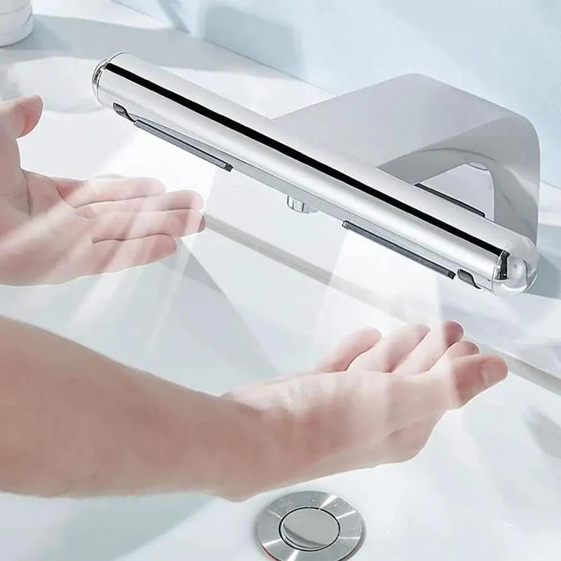 Heavy Duty Automatic Hand Dryer With Motion Sensor And Top Tier Filtration That Blasts Hot Or Cold Jet Air For Lightning Quick Wash And Go Sessions Across Commercial Venues And Home Powder Rooms