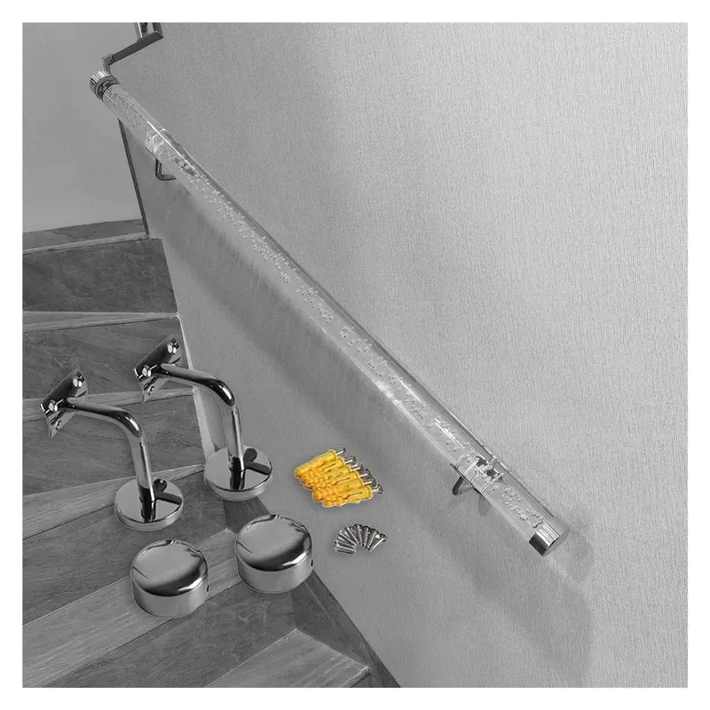 Top Notch Clear Acrylic Railing System Featuring Sleek Silver Brackets, Fully Adjustable From Two Inches To Seven Meters, Hardcore Deck Posts And Patio Guards For Backyard Oasis Builds
