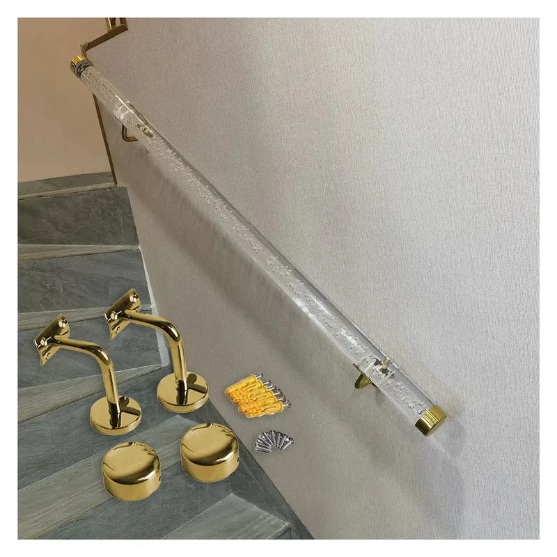 Clear Acrylic Railing Panels With Heavy Duty Silver Brackets Cut To Length From Half Meter On Up For Patios And Stairs Built Tough No Sweat Diy Assembly