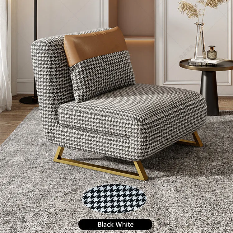 Sofá cama convertible y ajustable de pata de gallo