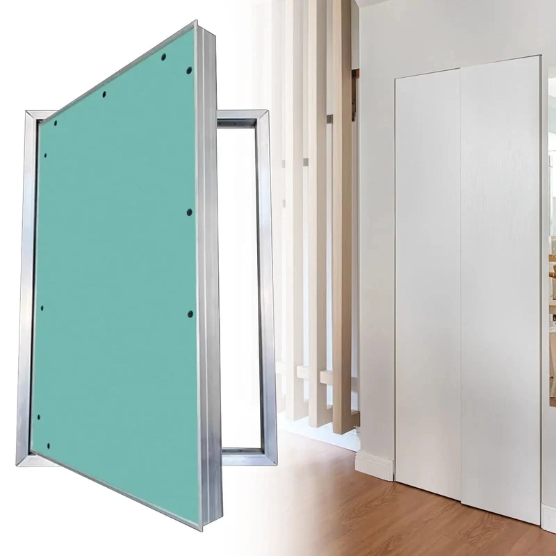 No Sweat Hidden Drywall Access Door Panel With Rock Solid Aluminum Frame And Sweet Magnetic Latch For Effortless Wall Or Ceiling Install And Quick Safety Cabinet Retrieval On The Spot