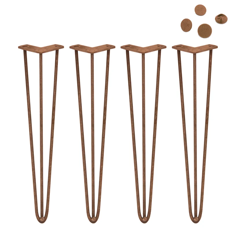 4 Patas de Horquilla para Mesa SkiSki Legs 71 cm de Altura 3 Dientes 12mm