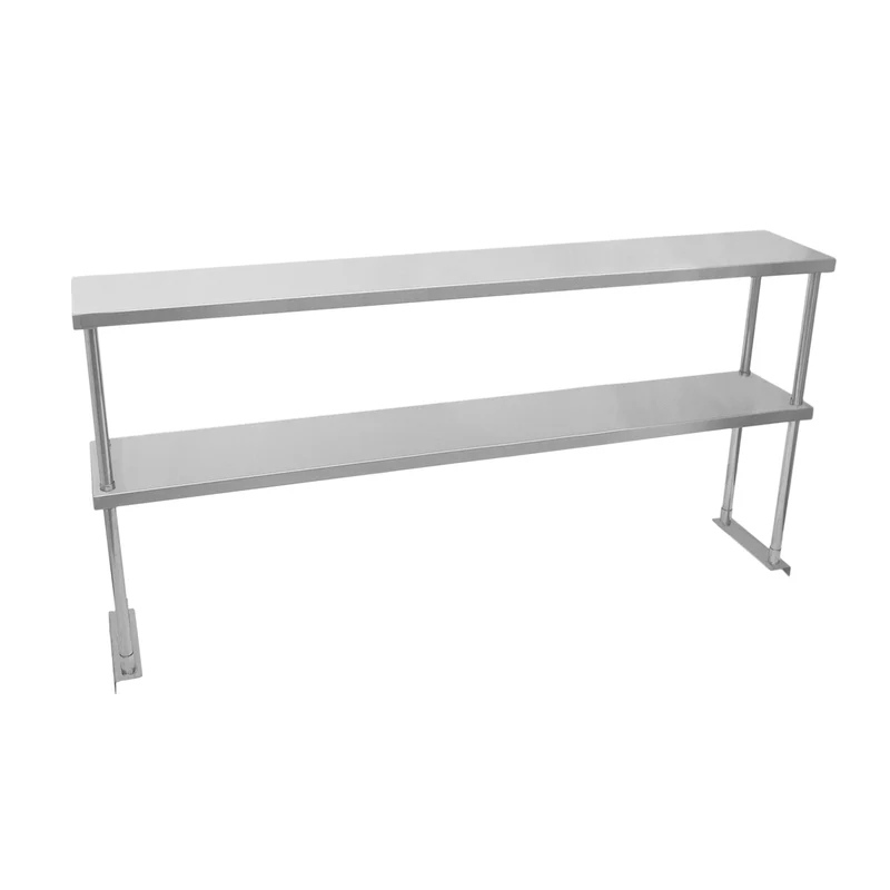 KuKoo Estante de Sobremesa Doble Nivel para Cocina Comercial de Acero Inoxidable Resistente 150 cm