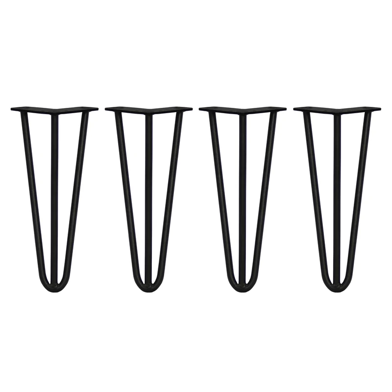 4 Patas de Horquilla SkiSki Legs 30,5cm Acero Negro 3 Dientes 12mm