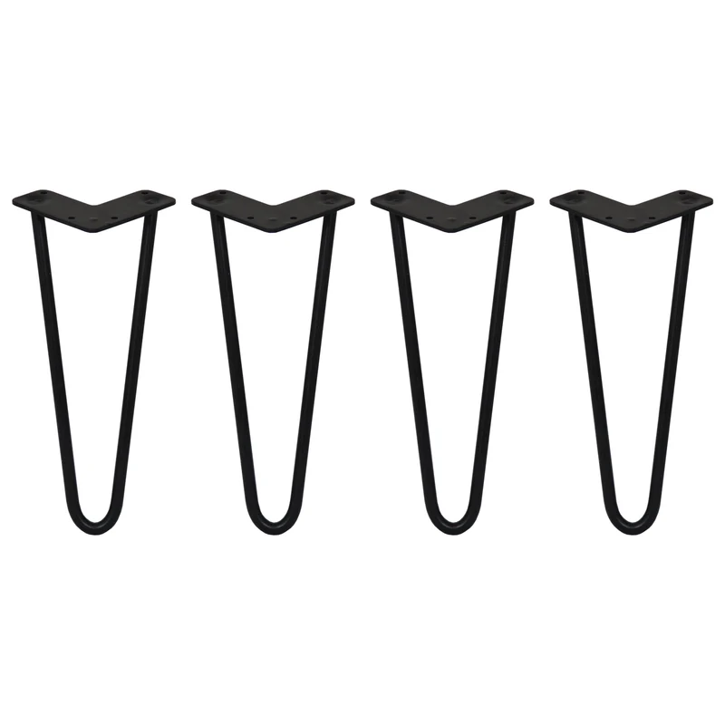 4 Patas de Horquilla SkiSki Legs 30,5cm Acero Negro 2 Dientes 12mm