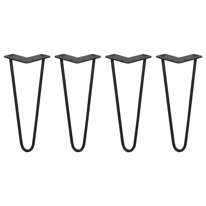 4 Patas de Horquilla SkiSki Legs 30,5cm Acero Negro 2 Dientes 10mm