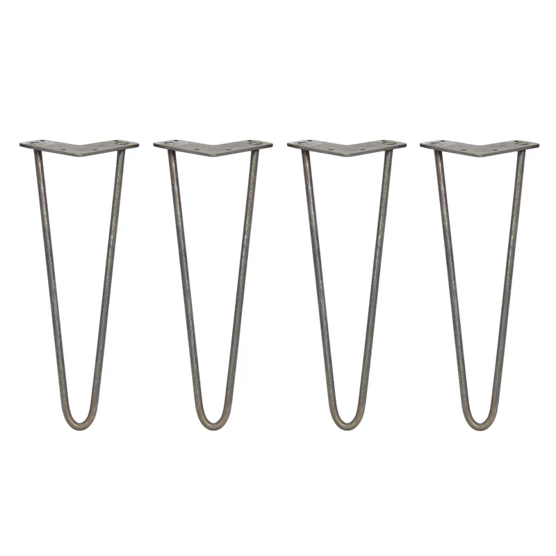 4 Patas de Horquilla SkiSki Legs 35,5cm Acero Natural 2 Dientes 10mm