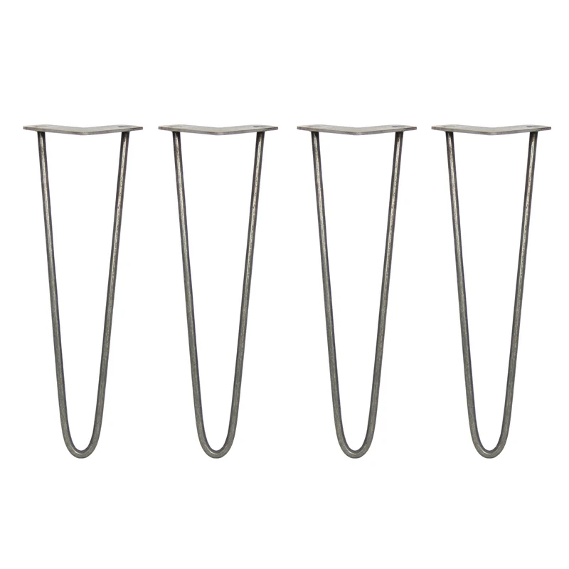 4 Patas de Horquilla SkiSki Legs 40,6cm Acero Natural 2 Dientes 10mm