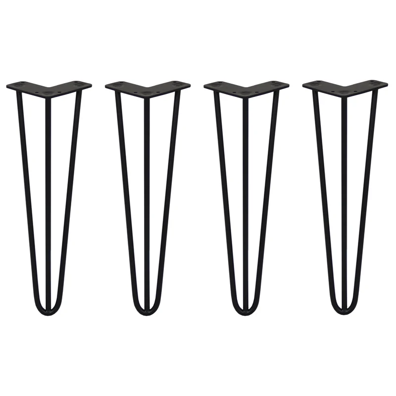 4 Patas de Horquilla SkiSki Legs 40,6cm Acero Negro 3 Dientes 10mm