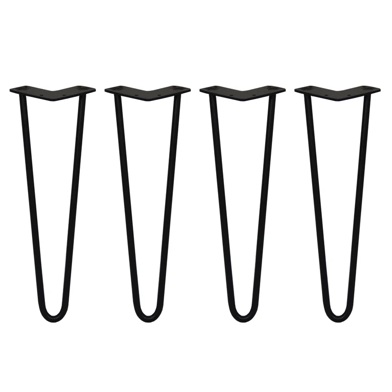 4 Patas de Horquilla SkiSki Legs 40,6cm Acero Negro 2 Dientes 12mm