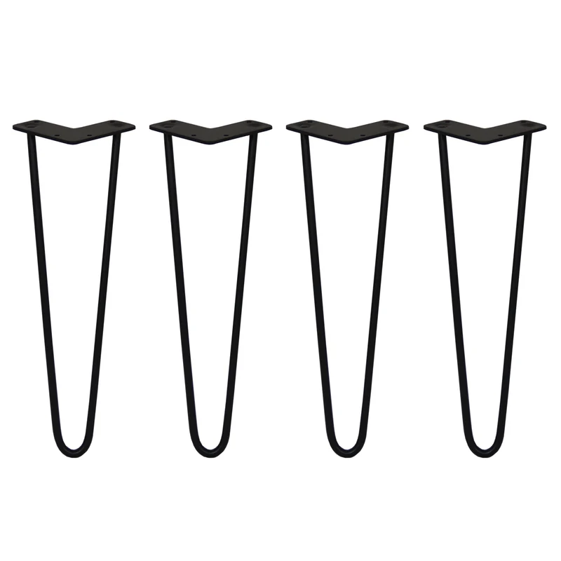 4 Patas de Horquilla SkiSki Legs 40,6cm Acero Negro 2 Dientes 10mm
