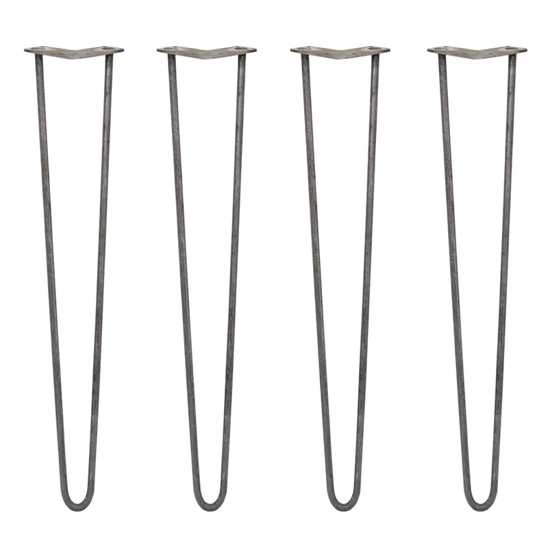 4 Patas de Horquilla SkiSki Legs 71cm Acero Natural 2 Dientes 12mm