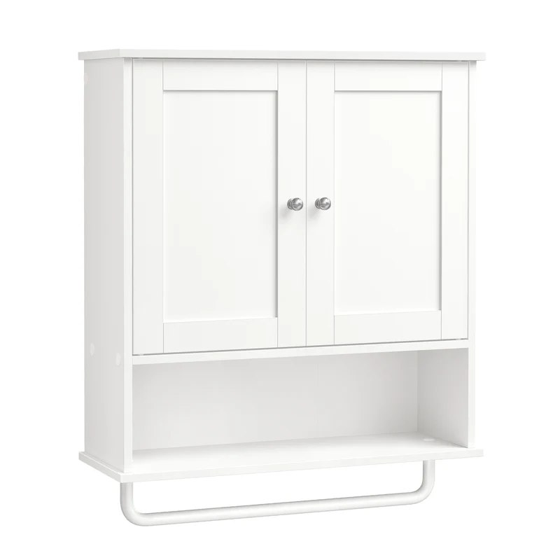 Mueble de Baño Colgante con Barra para Toallas