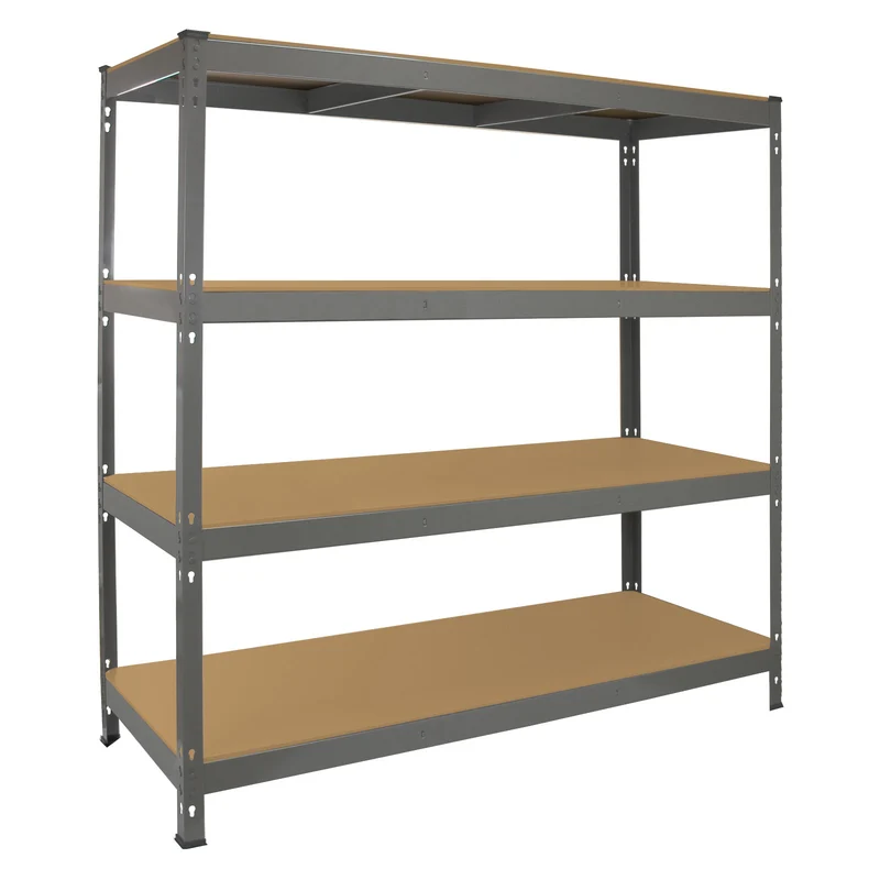Estantería Industrial Q-Rax de Acero Sin Tornillos Gris 160cm de Ancho
