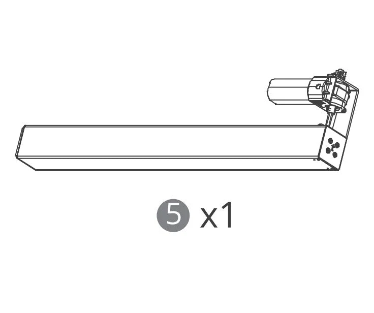 White Motor Leg for Standing Desk Elita