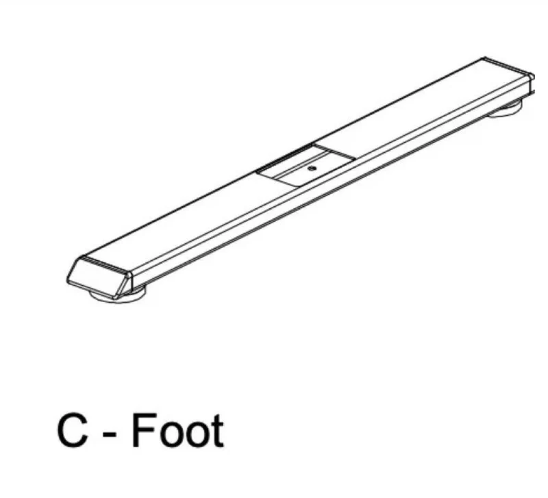 Foot for Electric Standing Desk with Double Drawer-Contact us to buy