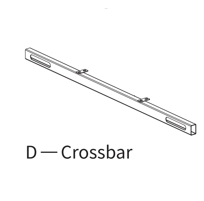 Crossbar for Single Motor Standing Desk with One Drawer-Contact us to buy
