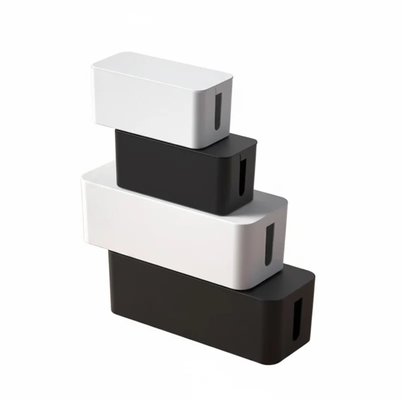 Caja Organizadora de Cables y Regleta | Gestión de Cables Escritorio