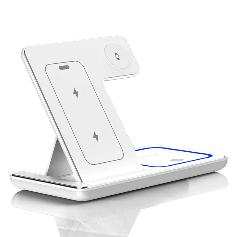 Cargador Inalámbrico 3 en 1 Plegable 15W | Móvil, Watch y AirPods