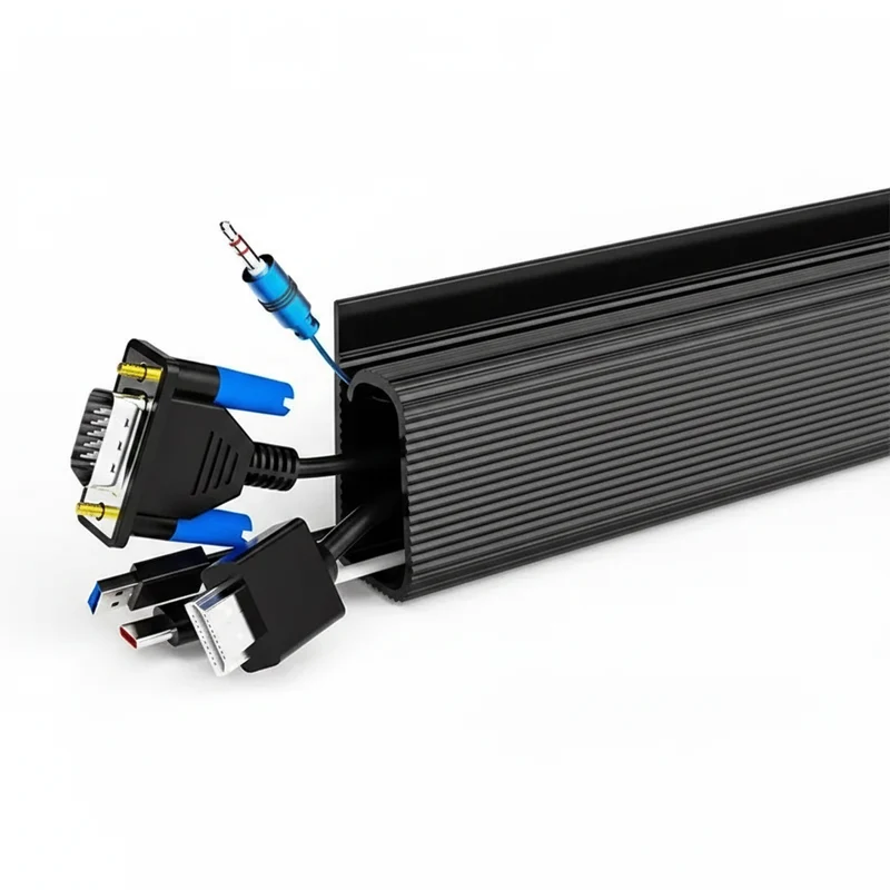 Canaleta Adhesiva Organizadora de Cables 40cm para Hogar y Oficina