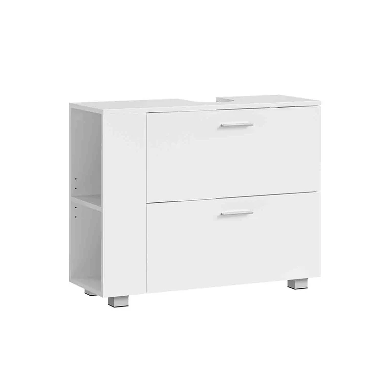 Mueble Bajo Lavabo con 2 Cajones Grandes Blanco Nube