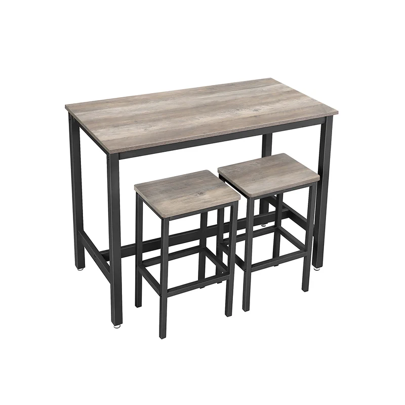 Mesa de Barra con 2 Taburetes de Barra