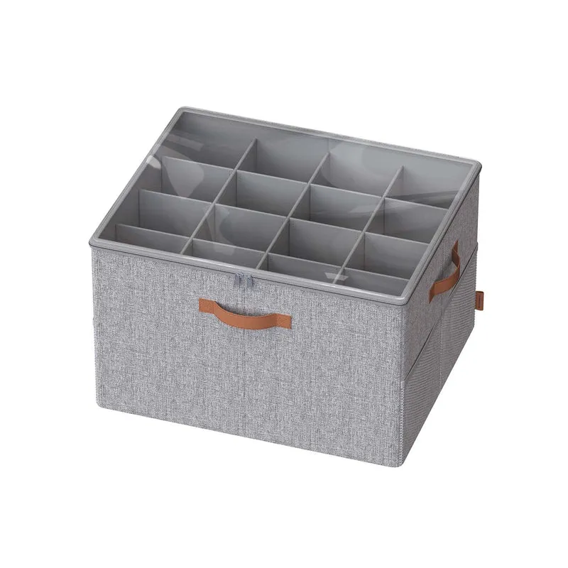 Organizador de zapatos con tapa y asas