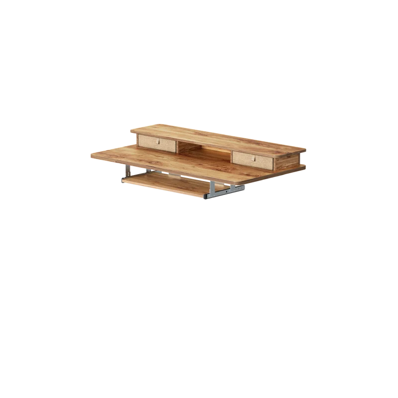 Upper Double Drawer & Keyboard Tray
