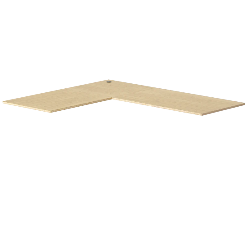 L-shaped Bamboo Desktop